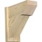 Ekena Millwork Traditional Slat Rough Sawn Outlooker, Douglas Fir, 8"W x 18"D x 18"H OUT08X18X18TRA06RDF - alternate 1